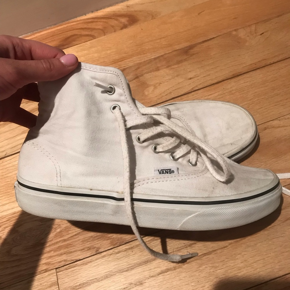 High top, white vans